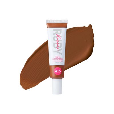 Ruby Kisses Tinted Moisturizer, Hydration, Calm &amp; Revitalize Skin, Skin Perfecting, Blur Pores &amp; Fine Lines, Natural Finish &amp; All-Day Comfort Wear (Mocha)