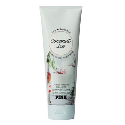 Victoria&#39;s Secret Pink Fragrance Lotion Nourishing Hand &amp; Body Lotion 8 Oz (8 oz 1 Pack, Coconut Ice)