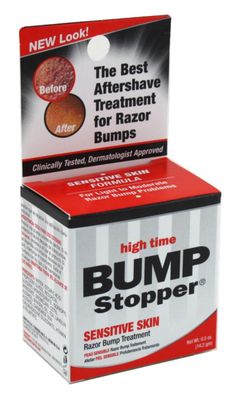 High Time Bump Stopper Sensitive Skin 0.5 Ounce Treatment (14ml) (6 Pack)