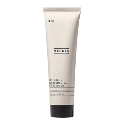 Versed Day Maker Microcrystal Exfoliating Cleanser - Creamy Facial Wash Helps Clear Dead Skin Cells - Microcrystalline, Biodegradable Alternative to Microbeads - Vegan (3 fl oz)