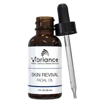 Vibriance Skin Revival Facial Oil - Made in USA, Natural Ingredients - Face Hydrating for Sensitive and Dry Types, with Vitamin E, Sea Buckthorn, Camellia, Squalane - Vegan, Paraben-Free