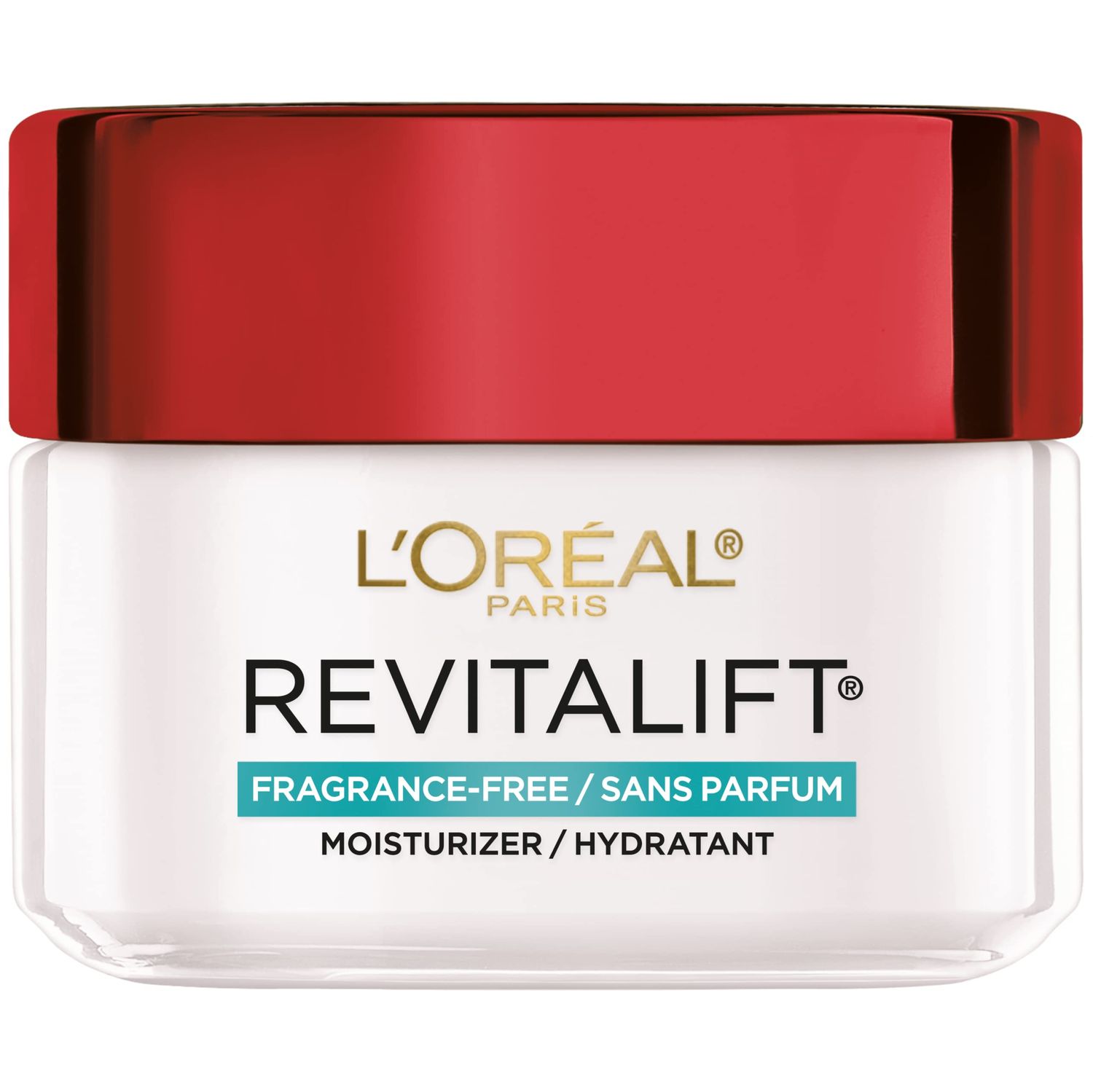 L&#39;Oreal Paris Revitalift Anti Aging Face and Neck Cream, Smoothing and Firming Moisturizer for 24HR Hydration, Fragrance Free, 1.7 Oz