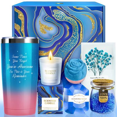TRSILLE Gifts for Women, Birthday Gifts for Women, Mom, Friends, Wife, Girlfriend, Sister, Her, Gift Basket Set for Anniversary, Home SPA, Women Gifts - Ideal Valentines Day Gifts for Her