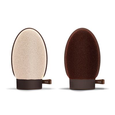 Vita Liberata Dual Sided Luxury Exfoliating Mitt - 2 in 1, Exfoliates for a Smooth and Even Skin Texture, Reusable &amp; Easy to Wash, Vegan