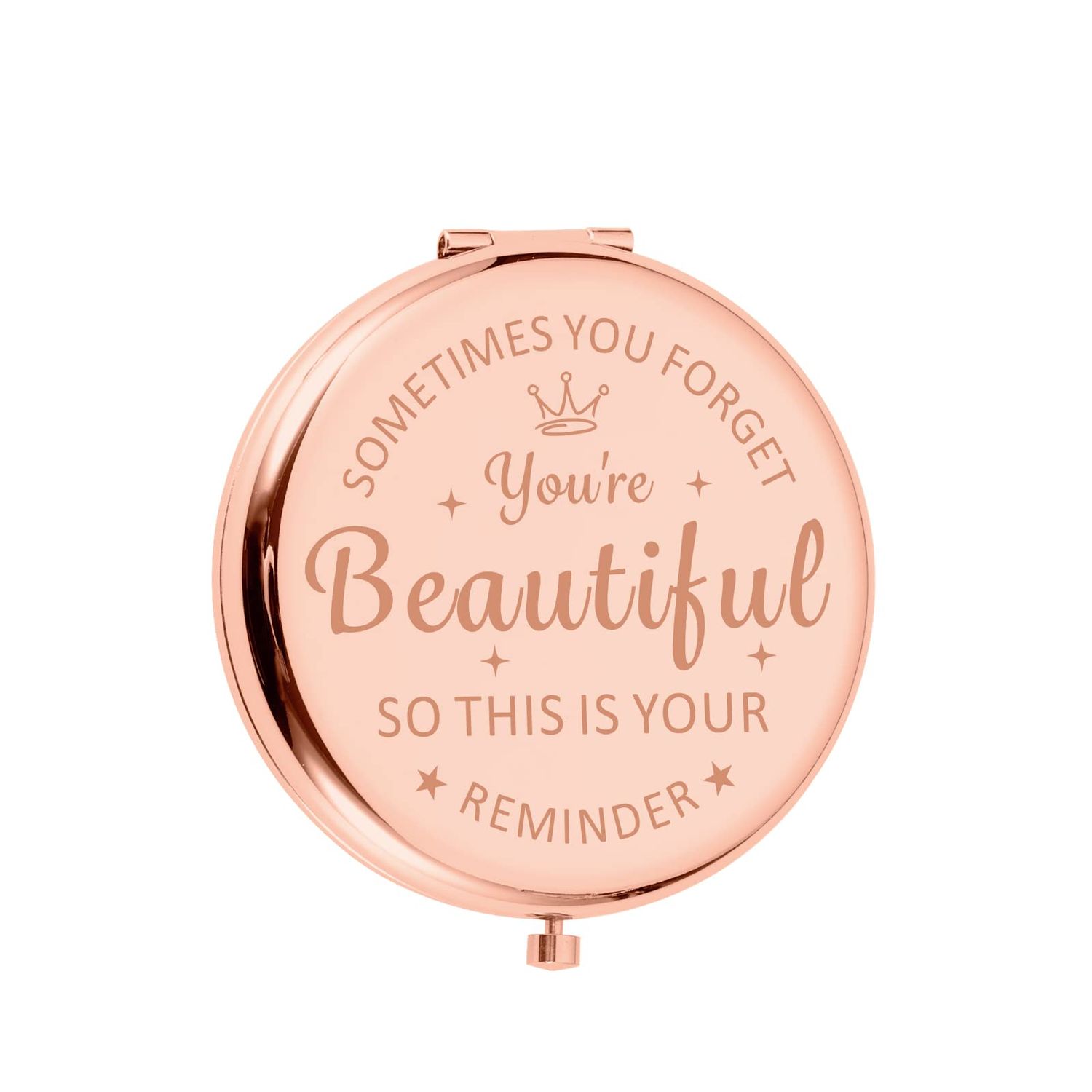 Valentine for Teen Girls Women Easter Gifts Makeup Mirror Christmas Compact Mirror for Girl Daughter Mom Female Friends Inspirational Valentines Ideas for Wife Stocking Stuffers for Teen Girls