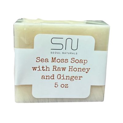 Seoul Naturals Sea Moss Soap with Raw Honey and Ginger, 5 oz