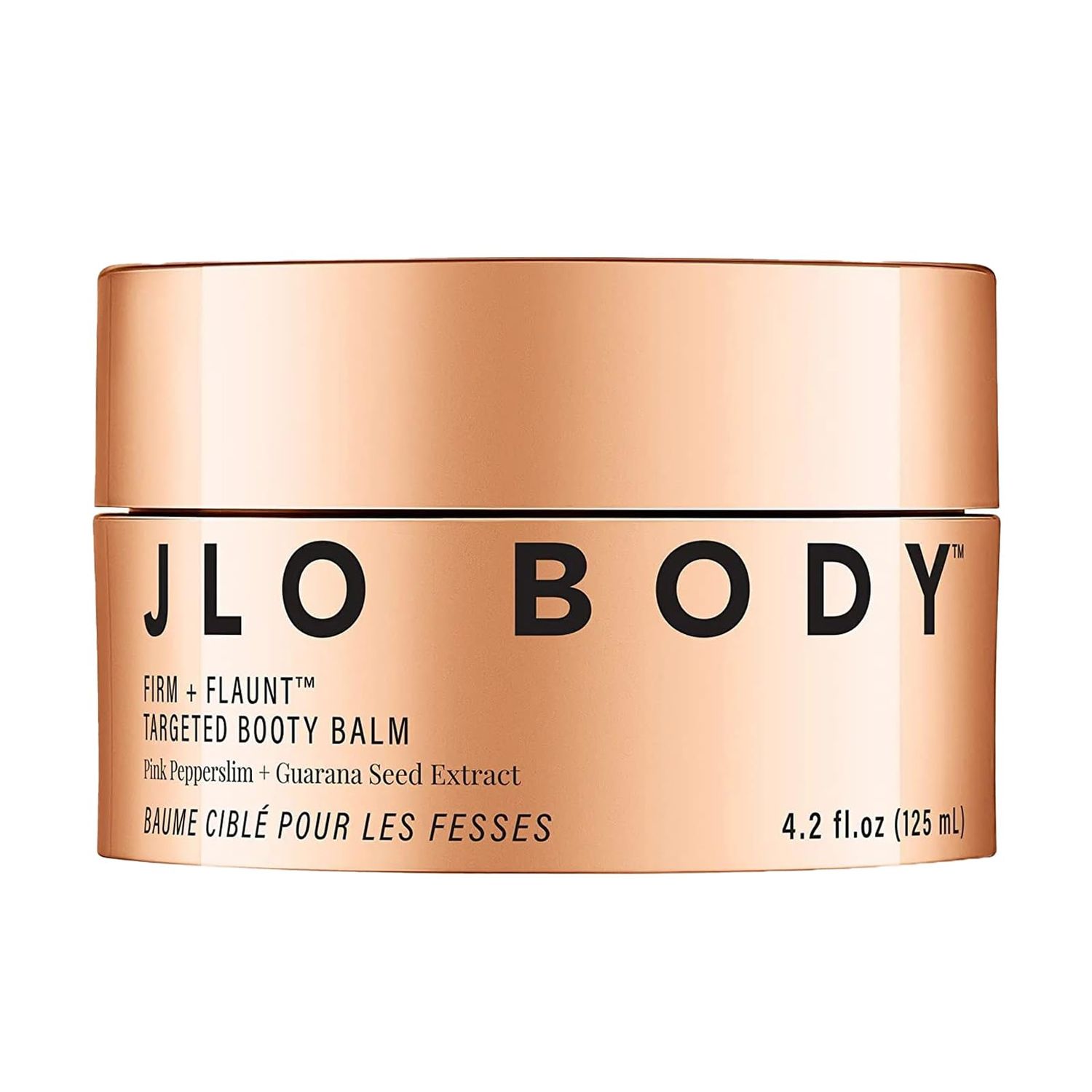 JLO BEAUTY Firm + Flaunt Targeted Booty Balm | Firms, Hydrates, Improves Skin Elasticity &amp; Targets Arms, Waist, Booty, Hips and Thighs | 4.2 Ounce