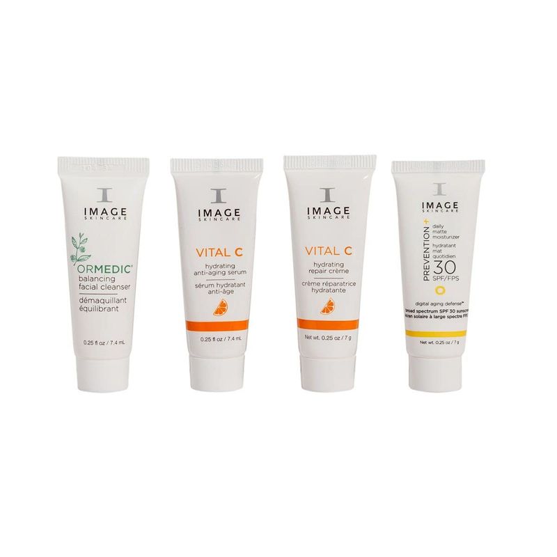 IMAGE Skincare, Five Star Favorites Introductory Skin Care 4 Step Regimen Set for Brighter, Healthier Looking Skin, Discovery Size