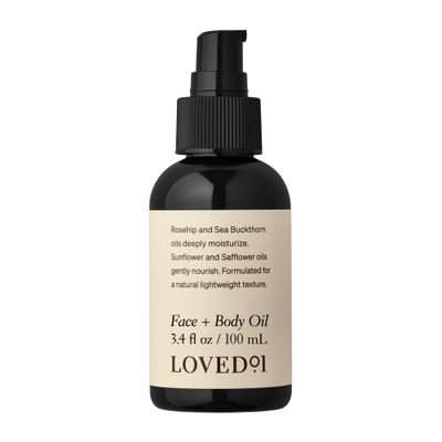 Loved01 Face &amp; Body Oil, John Legend Skincare, Daily Deep Hydration, Lightweight &amp; Non-Greasy Formula, Non-Synthetic Fragrance Floral Scent, 3.4 oz