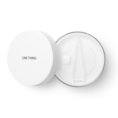 ONE THING Toner Pad Case, 1 Count | Travel Size Mini Makeup Container with Lid and Forceps for Toner Pads DIY, Empty Clear Reusable Refillable | Korean Skin Care