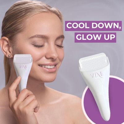 Skincare Ice Roller for Face - Facial Cold Massage Roller for Puffiness, Depuffing Eyes, Headaches, Muscle Pain, Skin Pores - Spa Accessories &amp; Self Care Gift for Women, Daughter &amp; Her Birthday