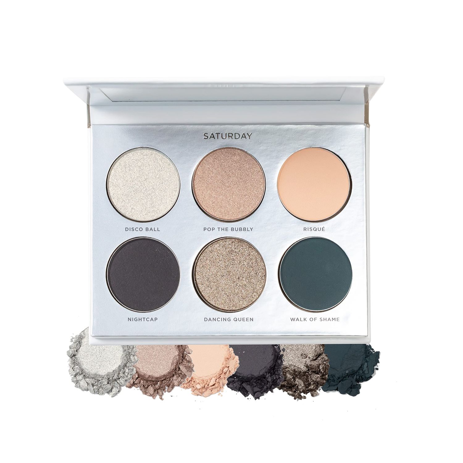 PR Beauty On Point Eyeshadow Palette, Matte, Shimmer &amp; Metallic Shades, Skincare-Infused Formula, Cruelty Free, Saturday