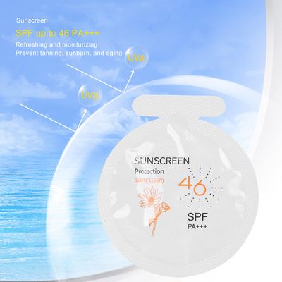 Pack of 20 Sunscreen, SPF46 PA+++ Moisturizing Sunscreen,3ml Face &amp; Body Sunblock, Moisturizing Sunscreen for Most of Skins Portable Resist Water Sunscreen for Sport