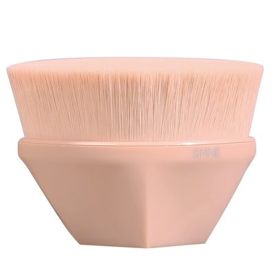 ISMINE Foundation Makeup Brush Flat Top Kabuki Hexagon Face Blush Liquid Powder Foundation Brush for Blending Liquid, Cream or Flawless Powder Cosmetics with Bonus Protective Case (Lotus Color)