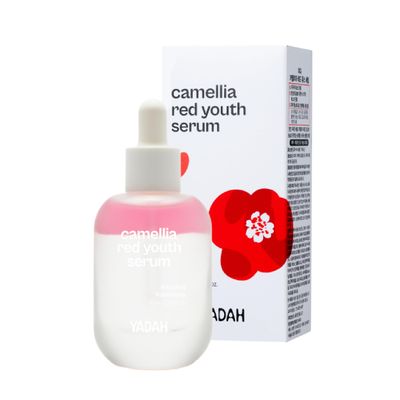 YADAH Camellia Red Youth Serum, Wrinkle care &amp; Firming care Facial Serum with Bakuchiol and Camellia Oil, Hydrating &amp; Skin Defense Treatment, For All Skin Types, 1.01fl oz