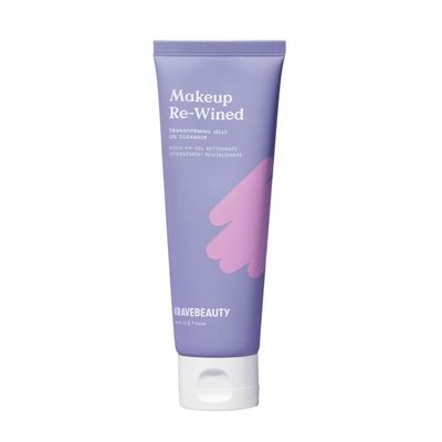 KraveBeauty Makeup Re-Wined, Transforming Jelly Oil Cleanser, Removes Makeup &amp; Impurities, Suitable For All Skin Types, Vegan &amp; Cruelty Free, 3.40 fl oz, pack of 1