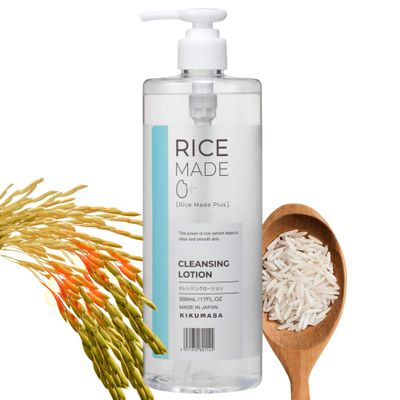 Kikumasamune Hydrating Face Cleansing Lotion Water for Women &amp; Men, Facial Makeup Cleaning Remover, No Face Washing Required, 500 ml/16.9 fl oz