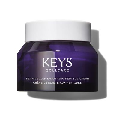 Keys Soulcare Firm Belief Smoothing Peptide Cream, Helps Reduce Fine Lines for Firm, Plump &amp; Ultra Hydrated Skin, Vegan, Cruelty Free, 1.7 Oz (50ml)
