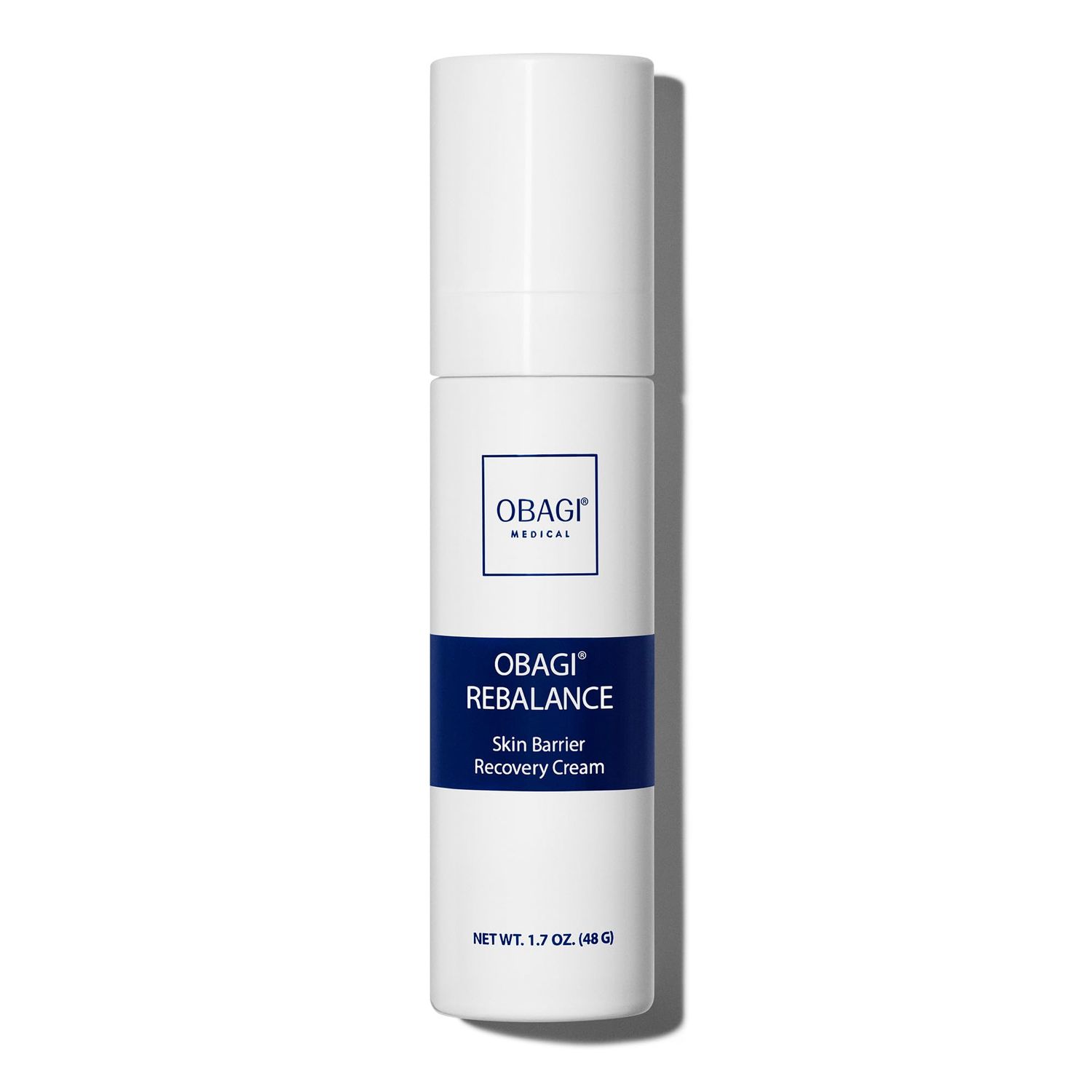 Obagi Rebalance Skin Barrier Recovery Cream - Soothing Postbiotic Moisturizer Reduces Redness with Ceramides and Niacinamide - Suitable for Sensitive Skin with Eczema, Rosacea or Acne - 1.7 oz