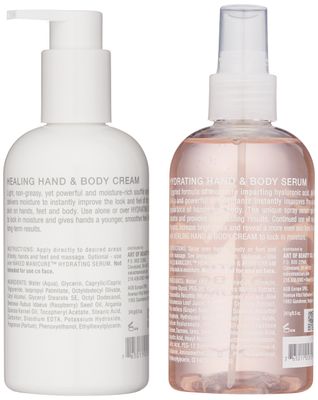 ZOYA Naked Manicure Healing and Hydrating Dry Skin Hand and Body System, Cream &amp; Serum