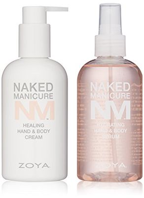 ZOYA Naked Manicure Healing and Hydrating Dry Skin Hand and Body System, Cream &amp; Serum