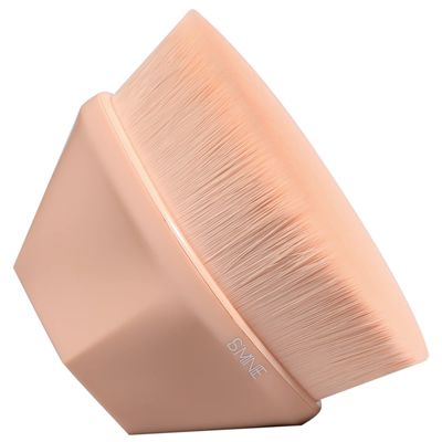 ISMINE Foundation Makeup Brush Flat Top Kabuki Hexagon Face Blush Liquid Powder Foundation Brush for Blending Liquid, Cream or Flawless Powder Cosmetics with Bonus Protective Case (Lotus Color)