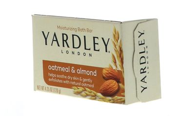 Yardley 7838-4 Yardley London Oatmeal and Almond Naturally Moisturizing Bath Bar, 4.0 oz. (Pack of 4)