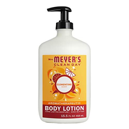 Mrs. Meyer&#39;s Clean Day Body Lotion for Dry Skin, Non-Greasy Moisturizer Made with Essential Oils, Cruelty Free Formula, Clementine Scent, 15.5 oz (Pack of 1)