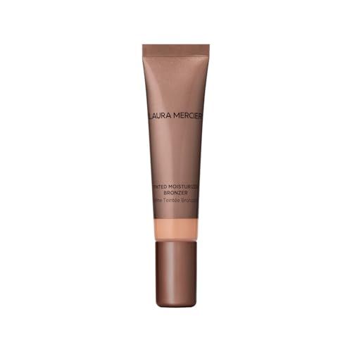 Laura Mercier Tinted Moisturizer Bronzer: Long Lasting Sheer Cream Bronzer, Weightless, Buildable Coverage, 12 HR Hydrating Wear, Non-Comedogenic, 6 Shades for All Skin Tones, Sundrop