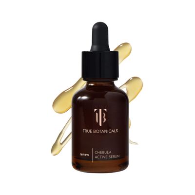 True Botanicals Chebula Active Serum | Optimizes Skins Collagen Levels | Anti-Aging Serum | Treats Fine Lines &amp; Wrinkles | All Skin Types | Dermatologist Tested, All Natural, Vegan | 1 fl oz | 30 ml