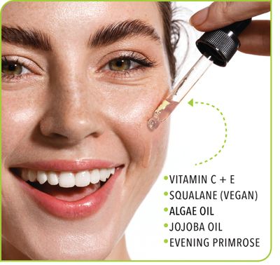 Lemyn Organics Hydrate &amp; Glow Face Oil - Vitamin C &amp; E Serum | Freshly Made &amp; 100% Natural | Boosted Hydration &amp; Enhanced Elasticity &amp; Firmness - Handcrafted in Santa Barbara, CA
