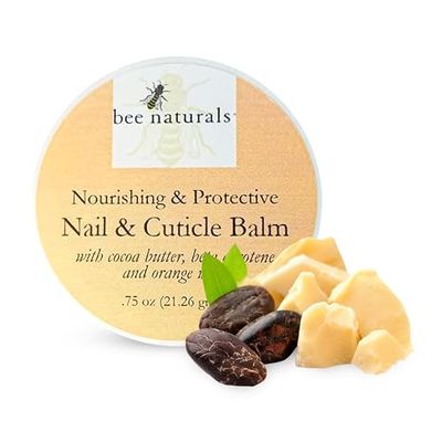 Nail &amp; Cuticle Balm - Cocoa Butter &amp; Beta Carotene Blend for Strong, Smooth Nails - luscious natural tangerine fragance Shea Butter &amp; Beeswax Cruelty-Free Nail Care