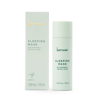 Karuna - Sleeping Mask, Overnight Facial Mask Cream, Renewing Face Mask Skin Care Essential, Cooling Face Masks with Niacinamide &amp; Prickly Pear, 50 ml