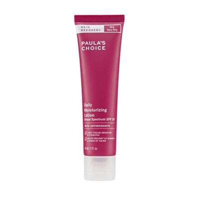Paula&#39;s Choice SKIN RECOVERY Daily Moisturizing Lotion SPF 30 Mineral Sunscreen, 2 Ounce Bottle Moisturizing Sunscreen for Dry and Sensitive Facial Skin