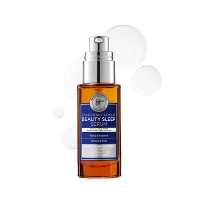 IT Cosmetics Confidence in Your Beauty Sleep Triple Antioxidant Brightening Serum - 24HR Hydration - Anti-Aging - 12% Vitamin C Serum - Fragrance Free - All Skin Types, 1.0 fl. Oz