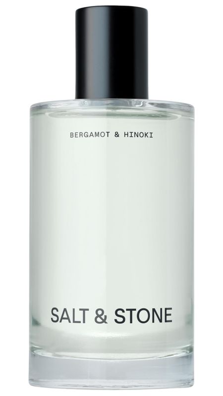 Salt &amp; Stone Body Mist, Bergamot &amp; Hinoki Scent, Skincare Infused Perfume Hair &amp; Body Spray for Women and Men, Hydrating Fragrance with Glycerin and Red Algae, Vegan, Cruelty Free, 3.4 fl oz