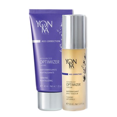 Yon-Ka Advanced Optimizer Serum &amp; Cream (30ml/40ml) Intensive Anti-Aging Treatment for All Skin Types, Firm and Tighten with Collagen and Hyaluronic Acid, Paraben-Free