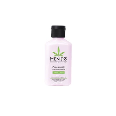 Hempz Pomegranate Herbal Body Moisturizer 2.25 oz - Paraben-Free, Anti-Aging, Hydrating Cream for All Skin Types