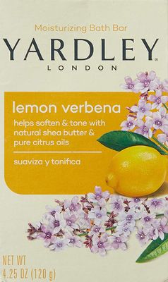 Yardley London Lemon Verbena with Shea Butter &amp; Pure Citrus Oil Moisturizing Bar (Pack of 20)