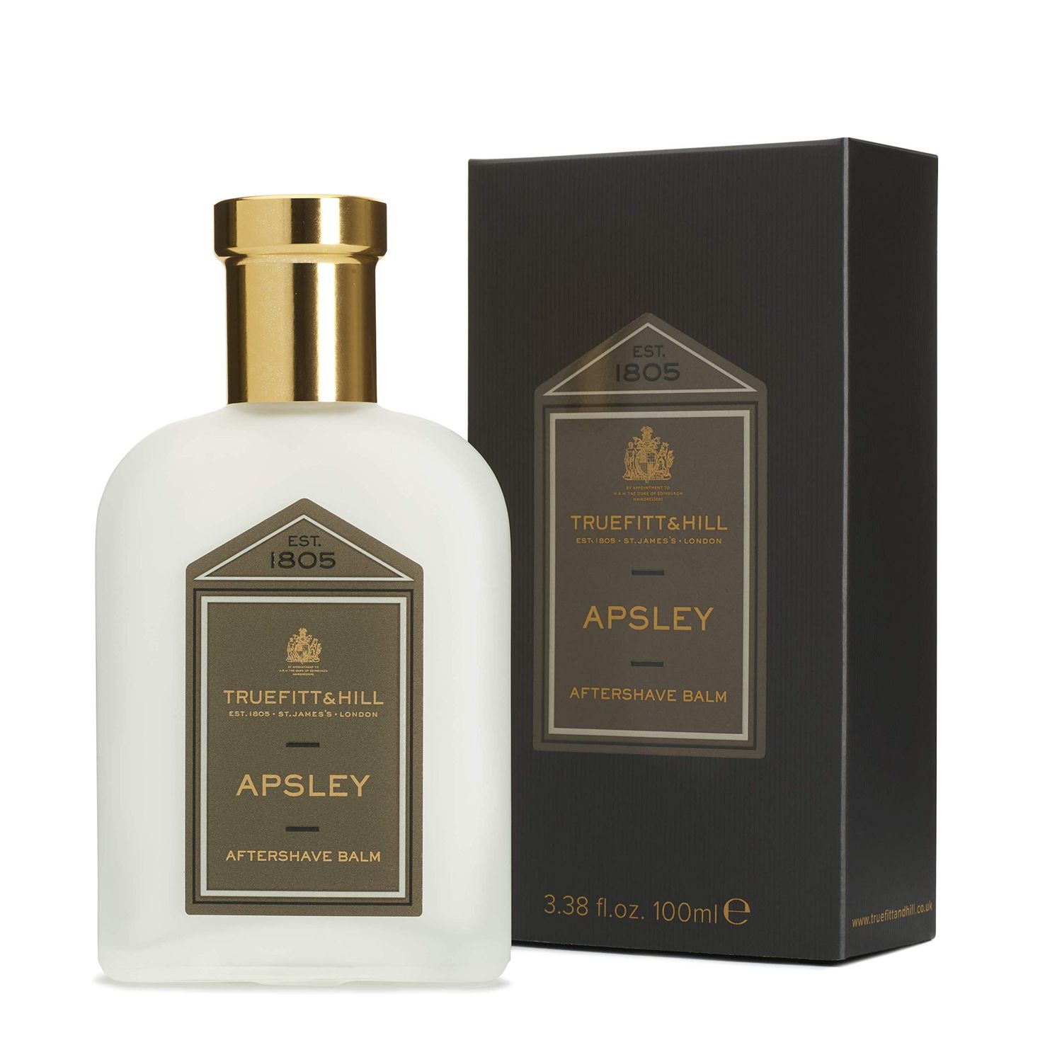 Truefitt &amp; Hill Luxury Aftershave Balm - Apsley - Premium Soothing Moisturizer with Aloe Vera Extract - Ideal for Sensitive Skin, Razor Burn Relief, and a Silky Smooth Finish - 3.38 oz.