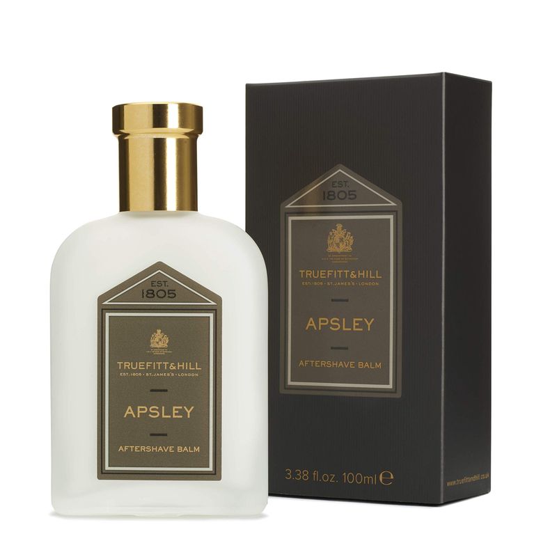 Truefitt &amp; Hill Luxury Aftershave Balm - Apsley - Premium Soothing Moisturizer with Aloe Vera Extract - Ideal for Sensitive Skin, Razor Burn Relief, and a Silky Smooth Finish - 3.38 oz.