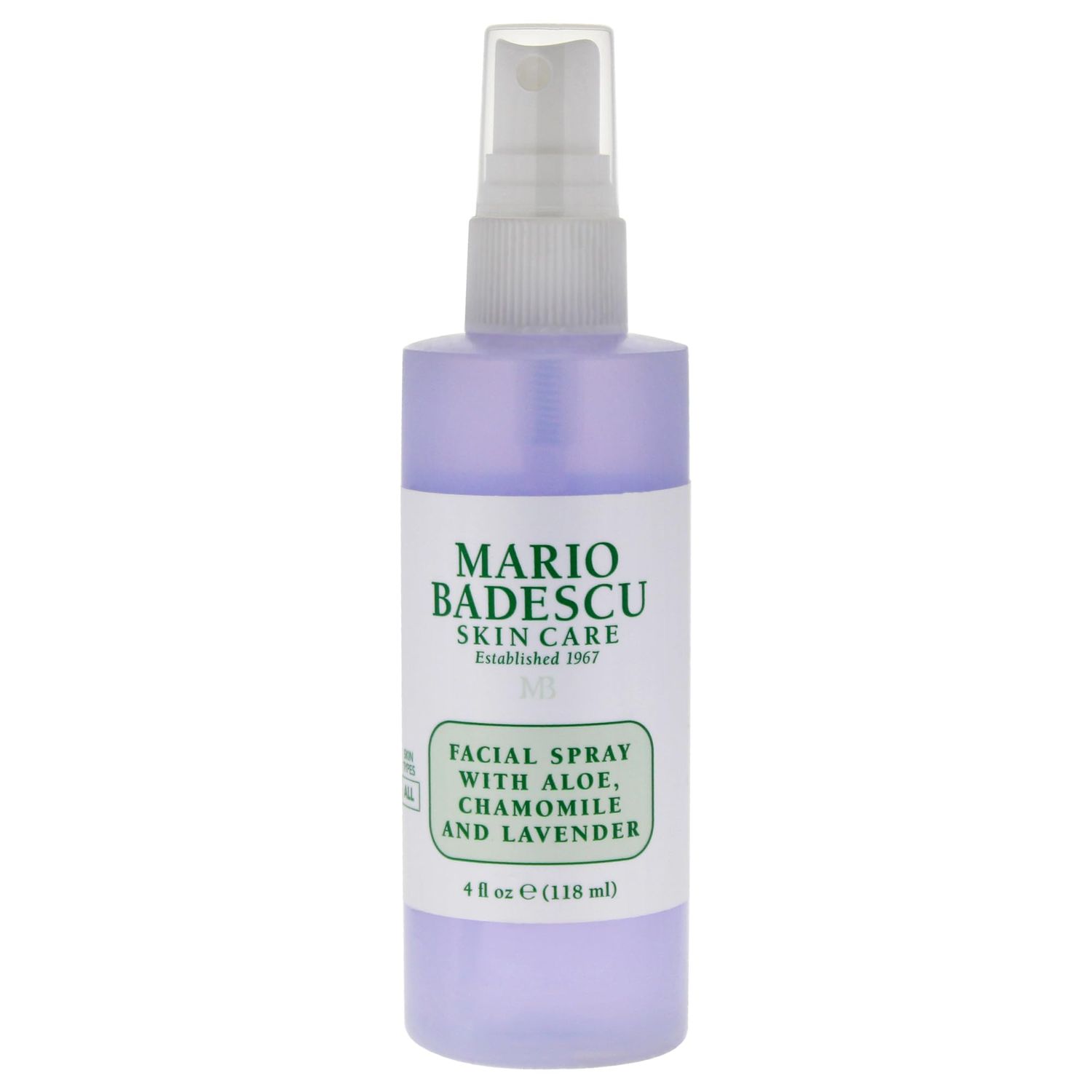 Mario Badescu Facial Spray with Aloe, Chamomile and Lavender for All Skin Types | Face Mist that Hydrates and Restores Balance &amp; Brightness | 4 FL OZ