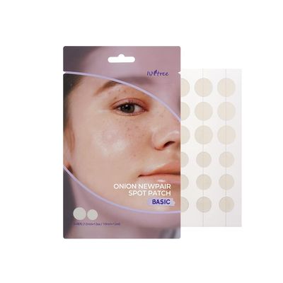 ISNTREE Onion Newpair Pimple Patch Basic (24 Patches) Patches in 2 sizes | Blemish care | Spot care | Water-resistant for daily use