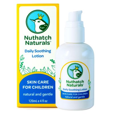 Nuthatch Naturals Kids Lotion - Daily Use Gentle Moisturizer - Plant Based, Moisturizing &amp; Non-Toxic Soothing Lotion for Kids - Dermatologist Tested - Gentle, Mild, Hypoallergenic, Fragrance Free