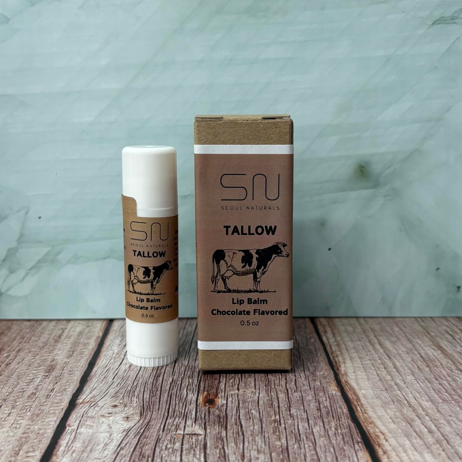Seoul Naturals Tallow Lip Balm, Chocolate Flavored, 0.5 oz