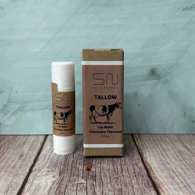 Seoul Naturals Tallow Lip Balm, Chocolate Flavored, 0.5 oz