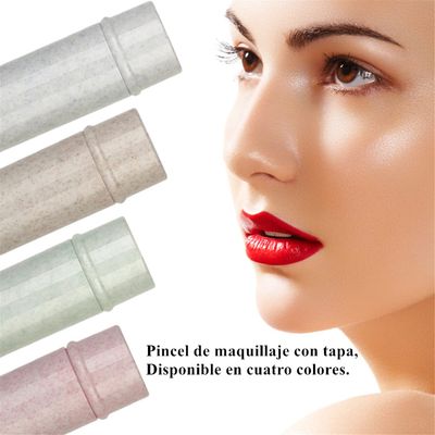 Sonew Makeup Brush for Blush, Powder, Concealer Retractable Kabuki with Recycled and Sustainable Materials Cruelty Synthetic Taklon Travel Cosmetic