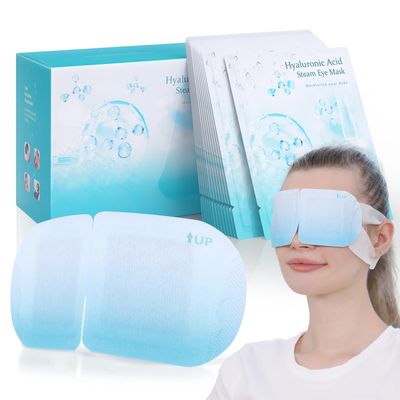 LC-dolida Steam Eye Mask Auto Heated Eye Mask for Dry Eyes, Hyaluronic Acid Steam Eye Mask, Disposable SPA Warm Cornea Care Rest Self Heating Eye Mask Business Trip Party Favors 7 Packs
