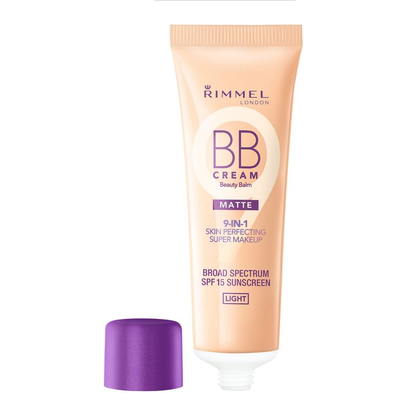 Rimmel London Match Perfection - 001 Light - BB Cream, Lightweight, SPF 25, Minimizes the Look of Pores, 1oz
