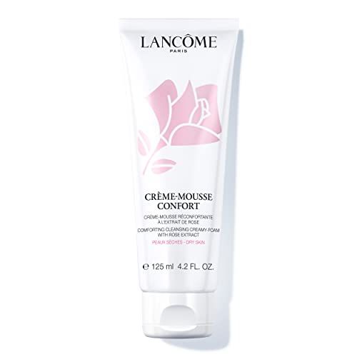 Lancme Crme Mousse Confort Foaming Facial Cleanser - Comforting Cream Cleanser &amp; Makeup Remover - With Rosehip Oil - 4.2 Fl Oz